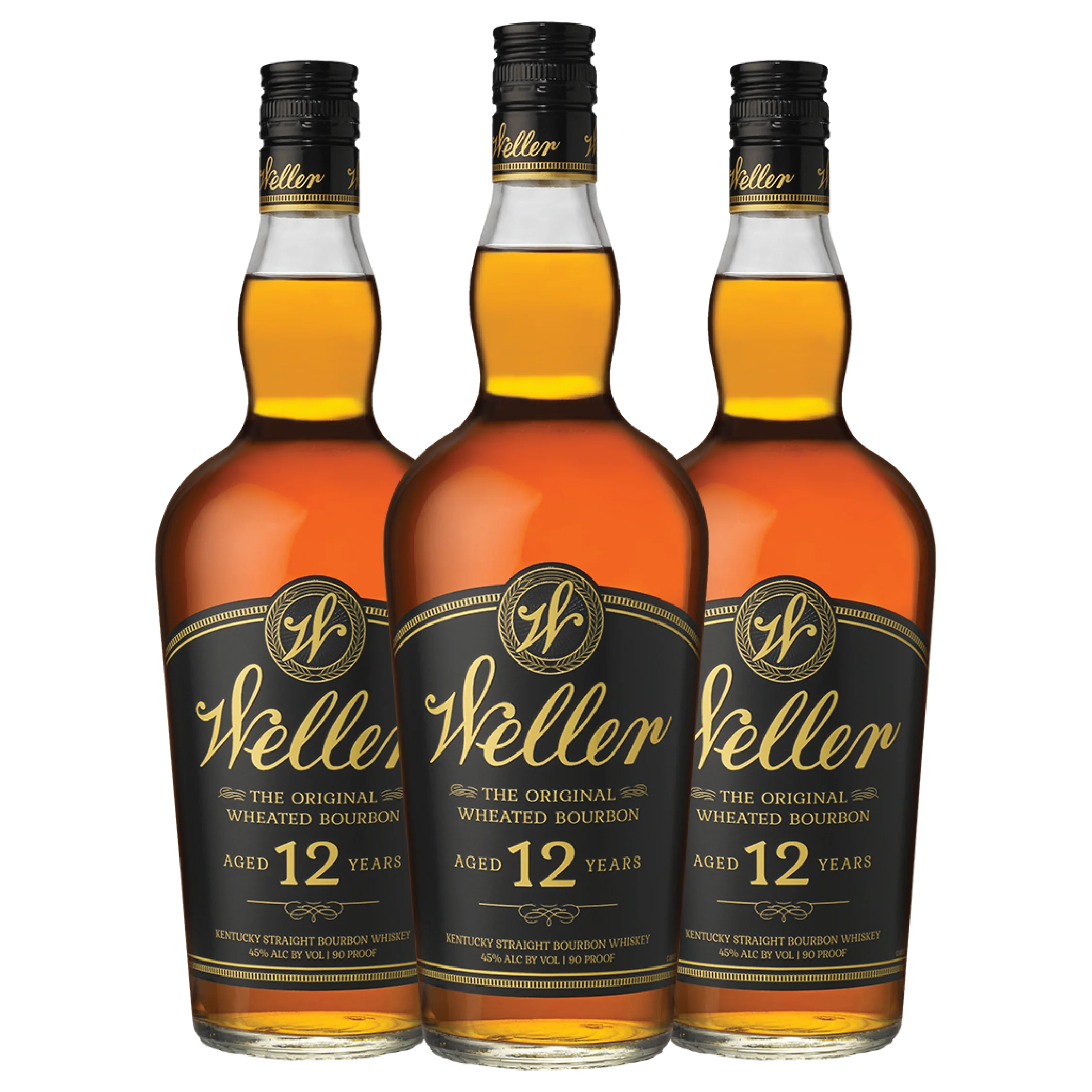 3 W.L. Weller 12 Year Old Bourbon Bundle - 750ml - Nestor Liquor