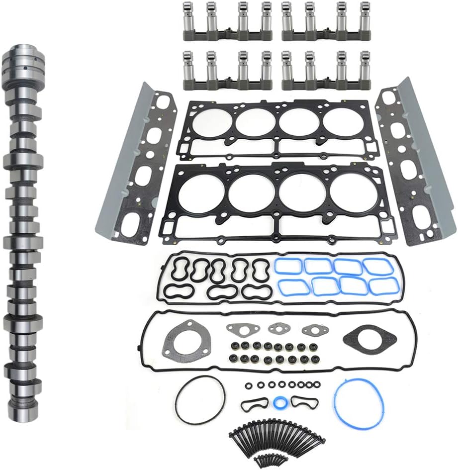 NON MDS Lifters Camshaft Kit Replacement for Dodge Ram 1500 2500 3500 5.7L Hemi 2006-2008 Part# 53022064AA 5038784AD 53021720AB GELUOXI