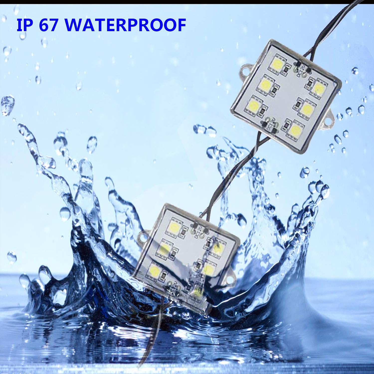 NBWDY 8PCS White Led Truck Bed Lights Kit,IP67 Waterproof 48 LED Rock Light,LEDs Cargo Pickup Bed Lighting Kits for Off Road Under Car, Foot Wells