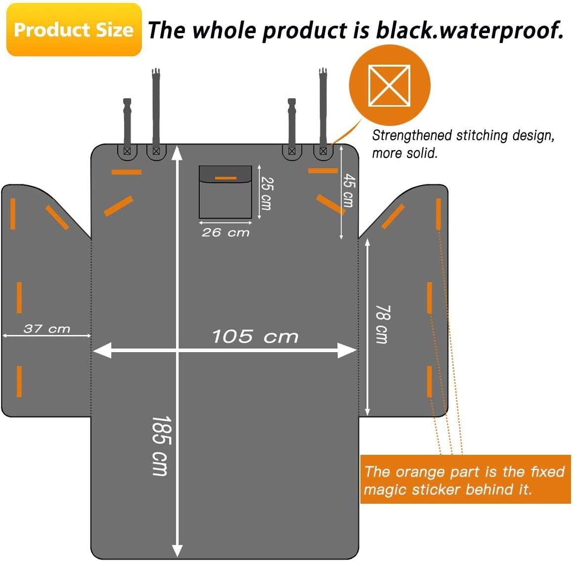 Alfheim Cargo Liner for Dog, Nonslip Waterproof Anti-Wrinkle Pet Boot Liner, Anti-Scratch Tear-Resistant Washable Trunk Cover Mat Travel