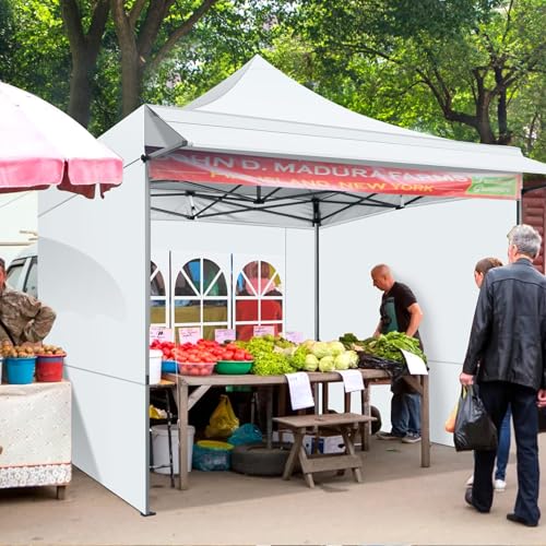 COBIZI 10x10 Pop Up Canopy Tent with Awning