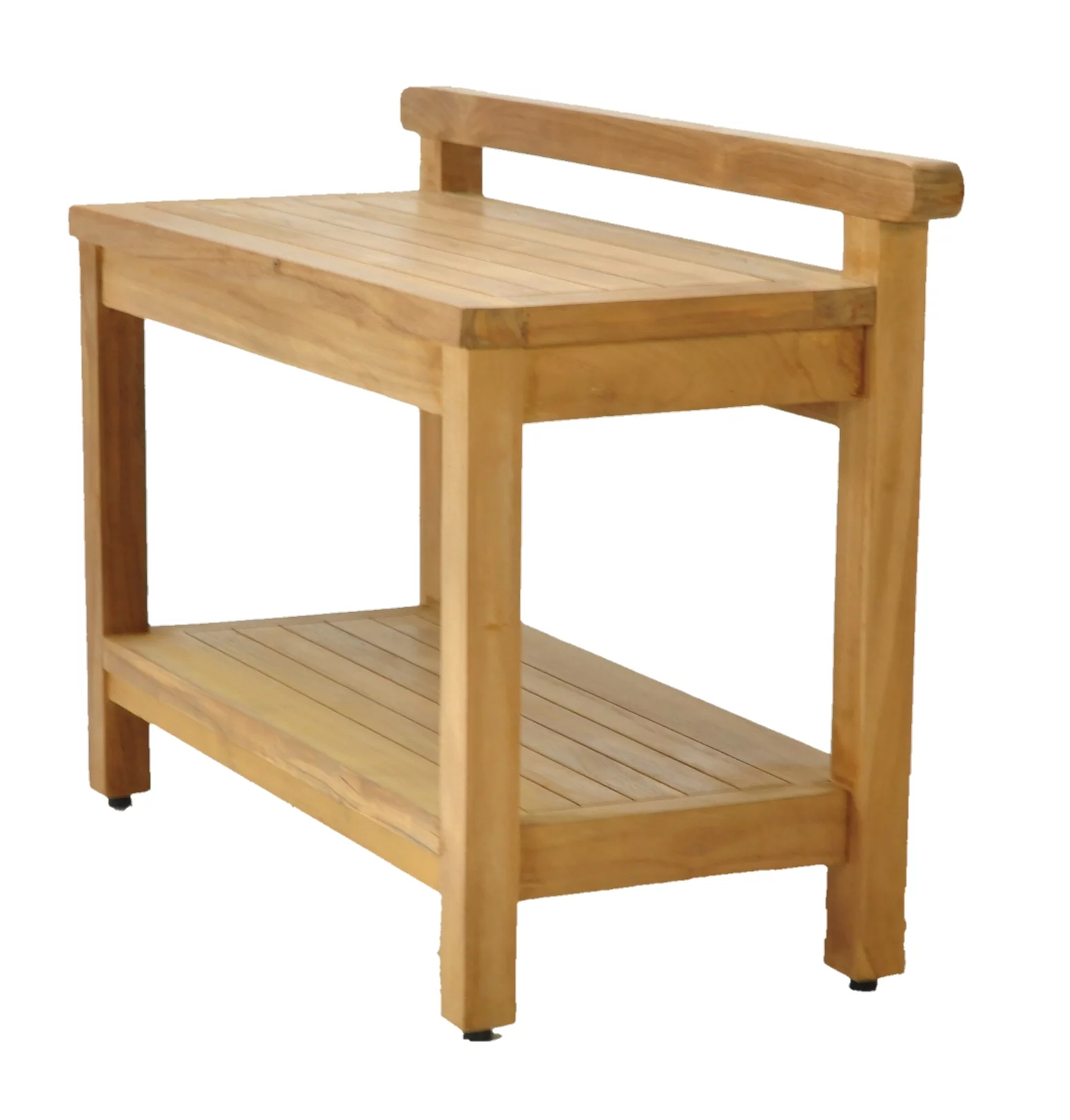 Grade-A Teak Wood Hamburg Shower Seat 30" Outdoor Patio Stool Bench