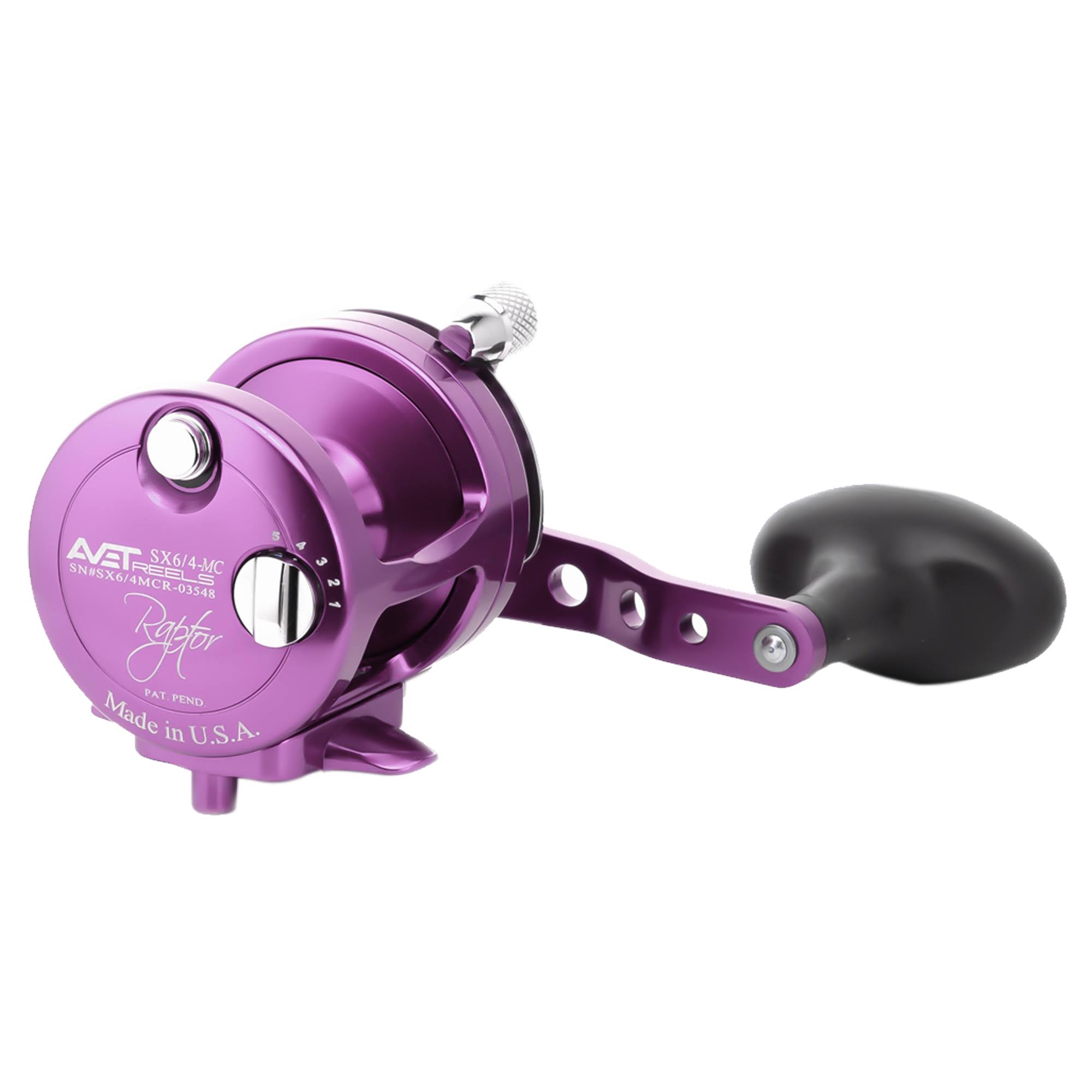 Avet SX 6/4 MC 2-Speed Lever Drag Casting Reel - Purple