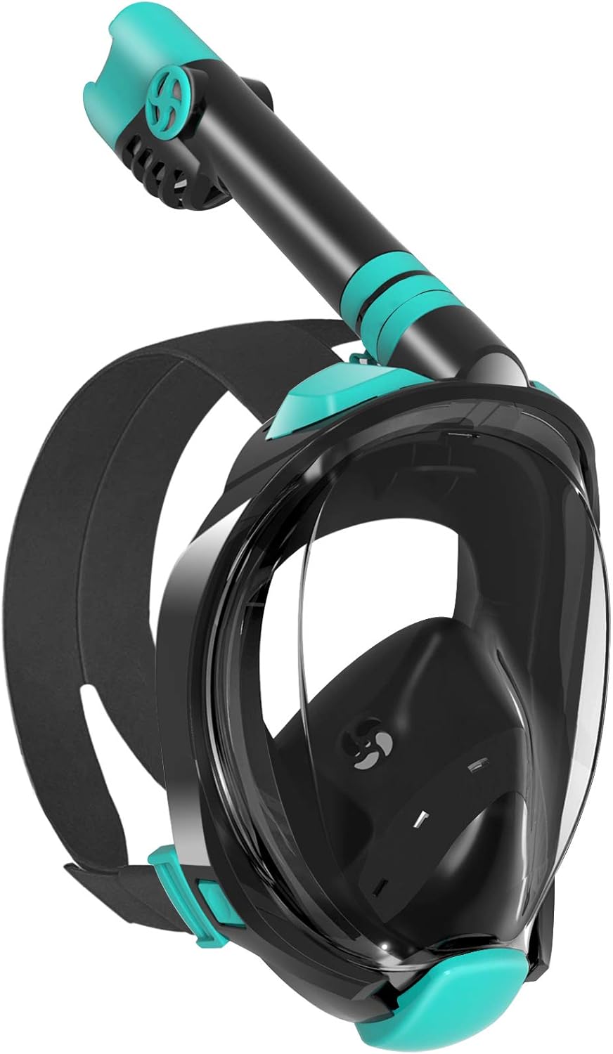 W WSTOO Snorkel Mask with Latest Dry Top Breathing System,Fold 180 Degree Panoramic View Full Face Snorkel Mask Anti-Fog Anti-Leak with Camera Mount
