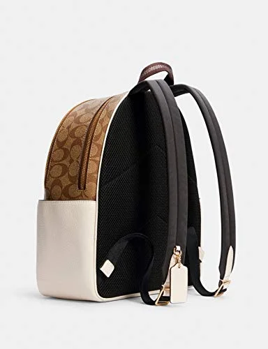 Coach Women's Court Backpack In Signature Canvas (Khaki - Chalk)