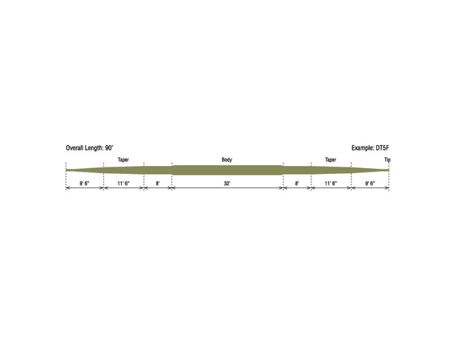 Rio Trout LT DT Fly Line Sage DT0F
