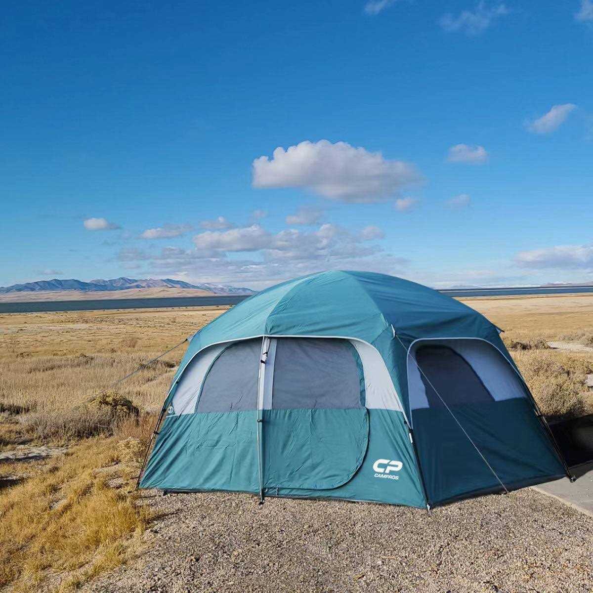 CAMPROS Cp Tent-6-Person-Camping-Tents Waterproof Windproof Family Tent with Top Rainfly - Sports Supplies Online Store