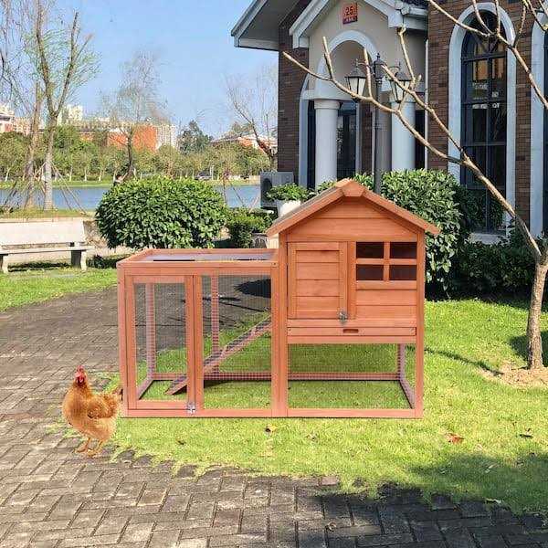 Tunearary Wooden Chicken Coop Cage Rabbit house with Run - Pet Supplies online store