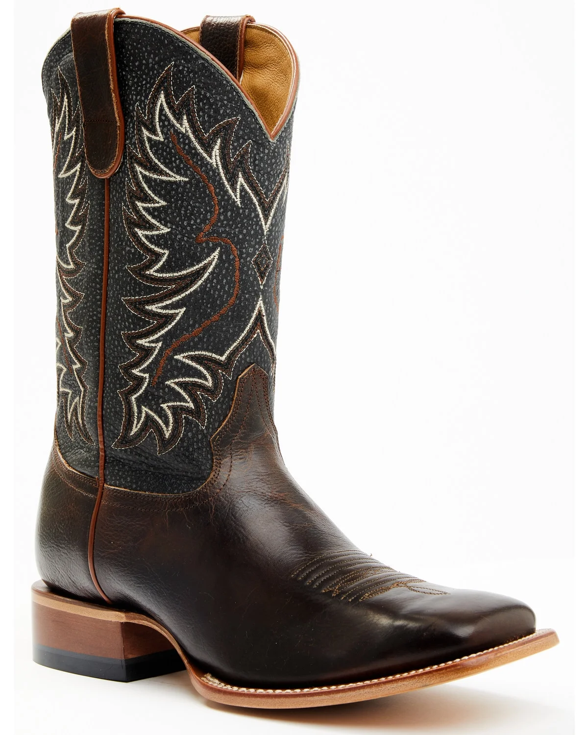 Cody James Men's Montana Western Boot Broad Square Toe Dark Brown 12 D(M) US - Curated Treasures Market