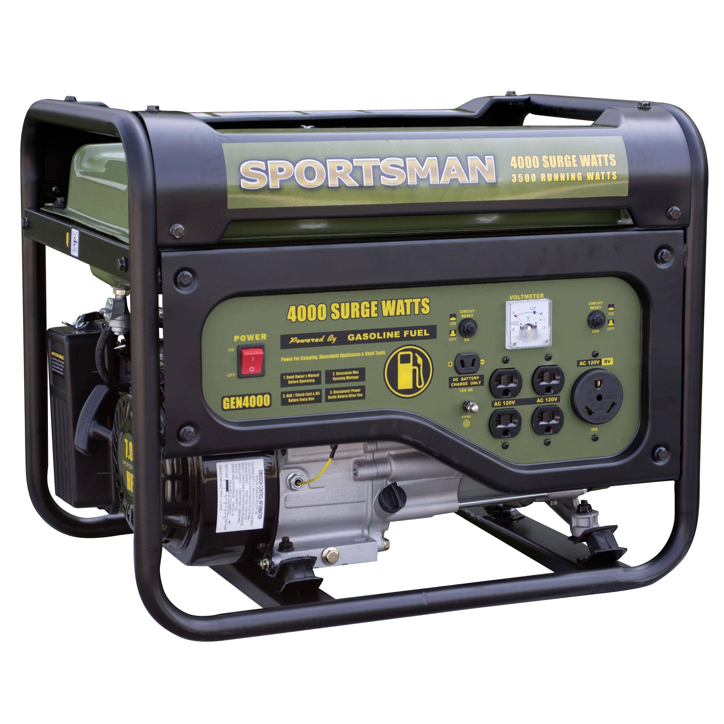 Sportsman Gasoline 4000 Watt Portable Generator - Carb Approved