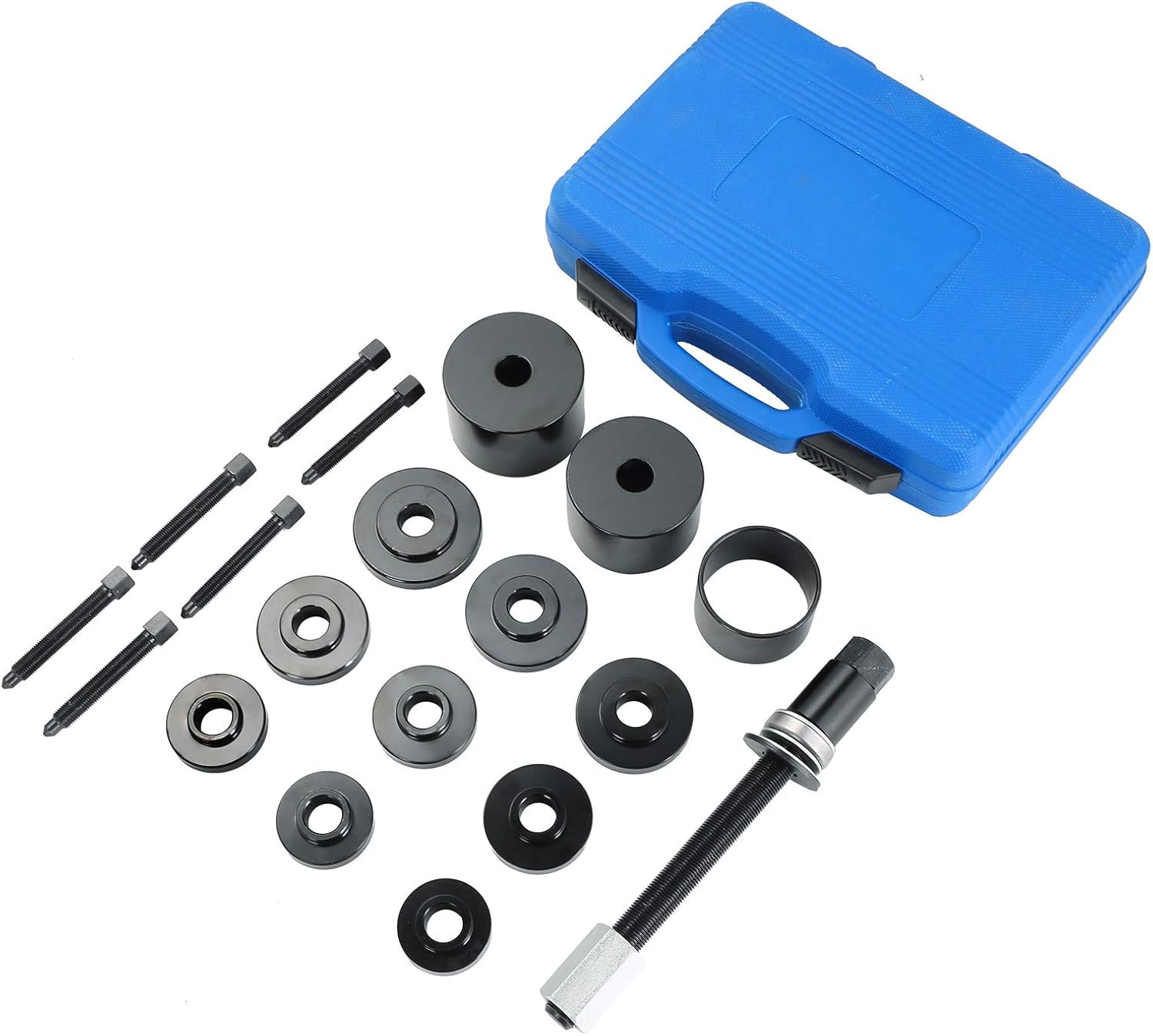ATPEAM 19pcs Universal Front Wheel Drive Bearing Puller | Front Wheel Hub Removal Car Kit Set