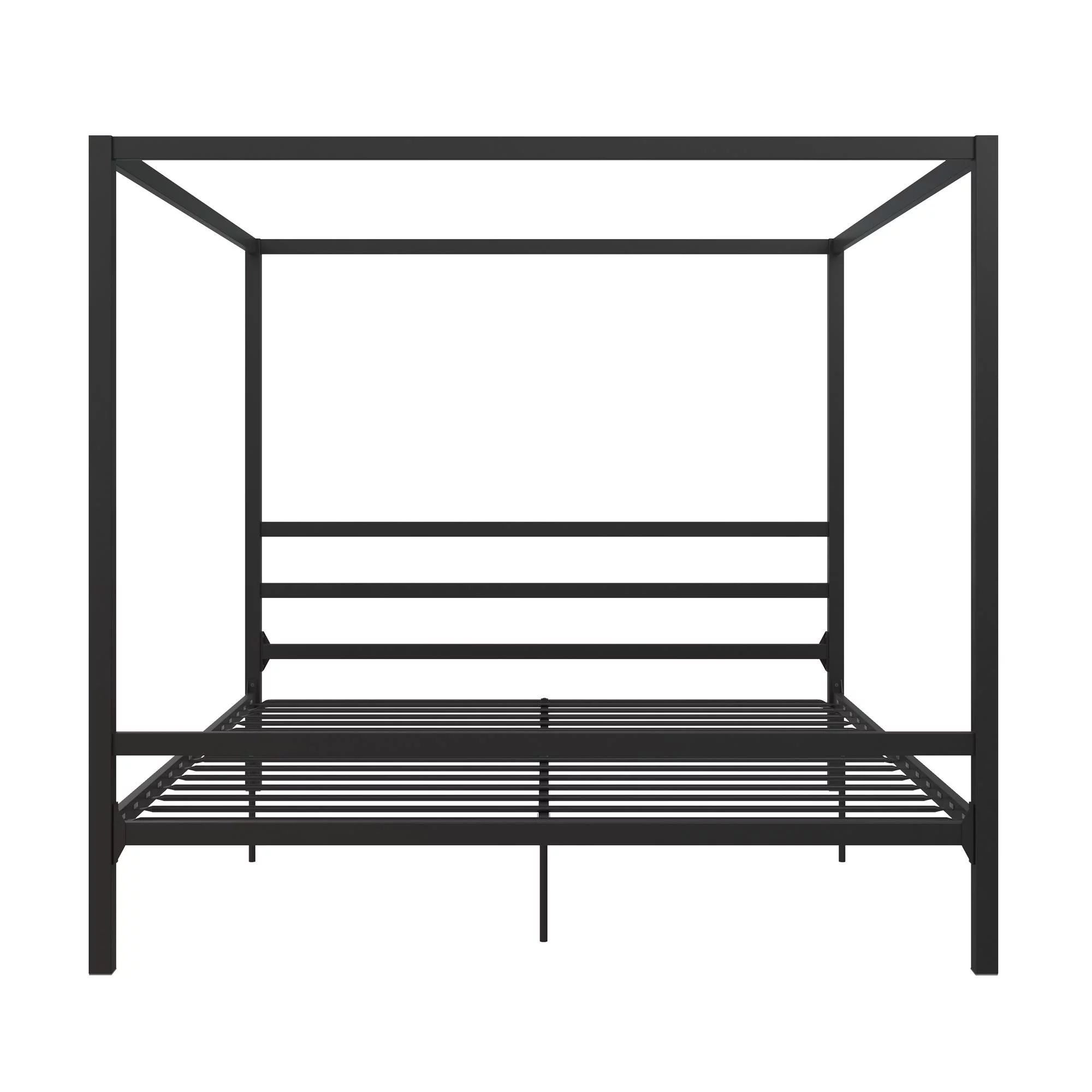 DHP Modern Metal Canopy Platform Bed Frame, King, Black