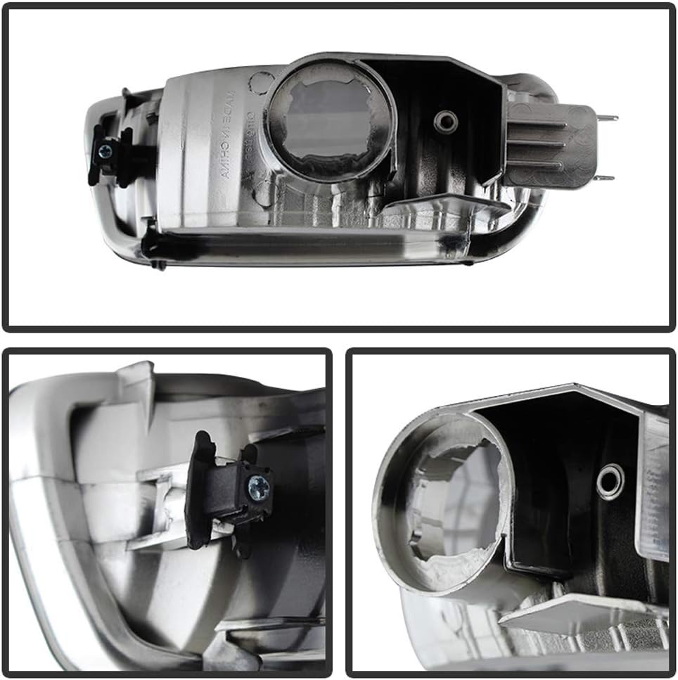 ACANII - For 2001-2004 Toyota Tacoma Headlights+Corner Parking Signal Lights+Bumper Lamps Driver + Passenger Side