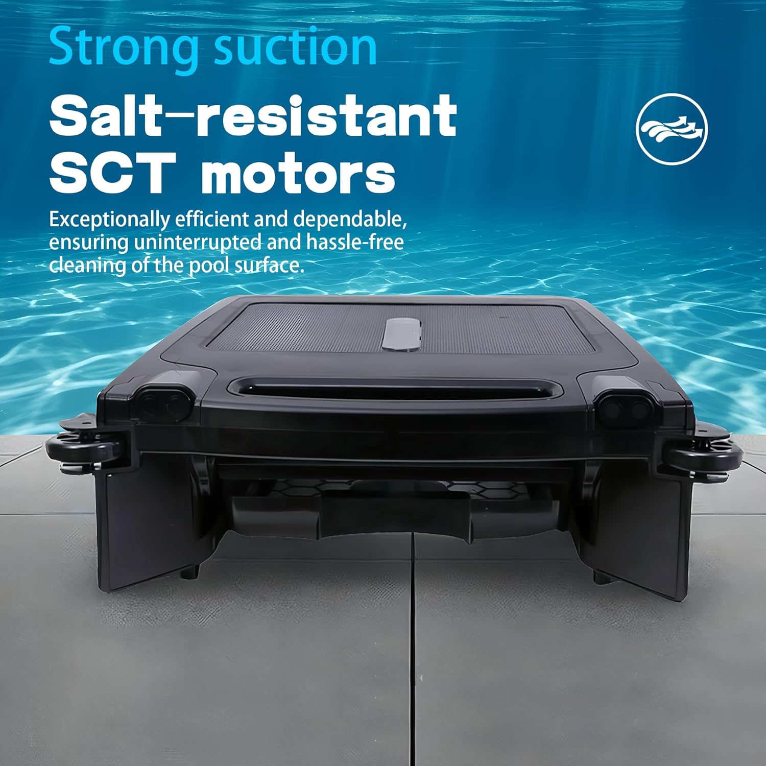 Solar Rechargeable Dual-Mode Pool Cleaning Robot, Cordless Robot Pool Cleaner, Solar Automatic Robot Pool Skimmer