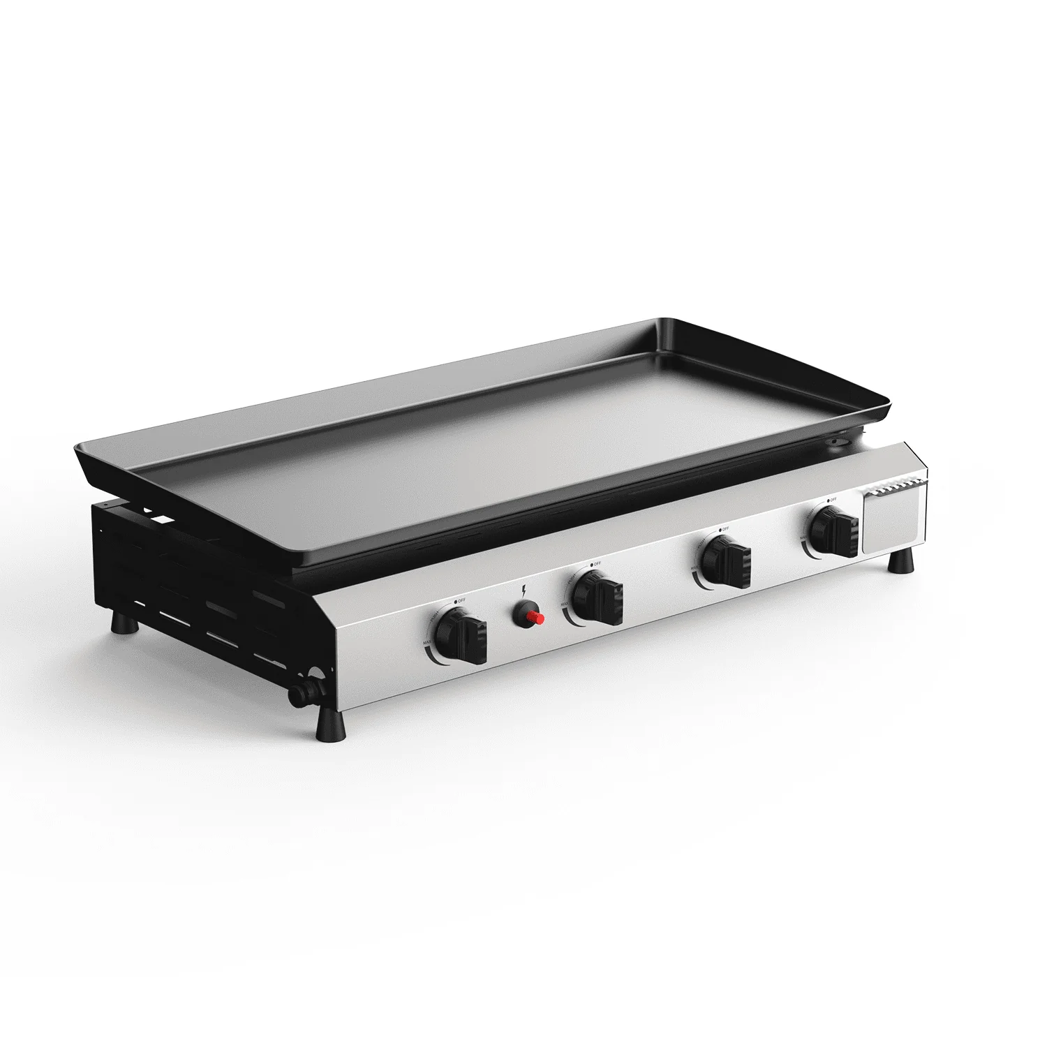 SKOK 3 Burner Gas Griddle-Outdoor Propane Griddle-BTU Propane Fuelled