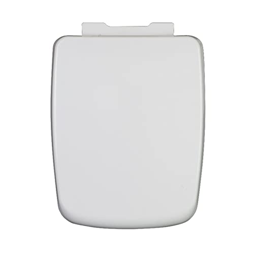 Soft Close Toilet Seat, Toilet seat, Square Toilet Seats White Toilet Seat, Top Fix Toilet Seat with Adjustable Hinges, Square Toilet Seat 355×460mm
