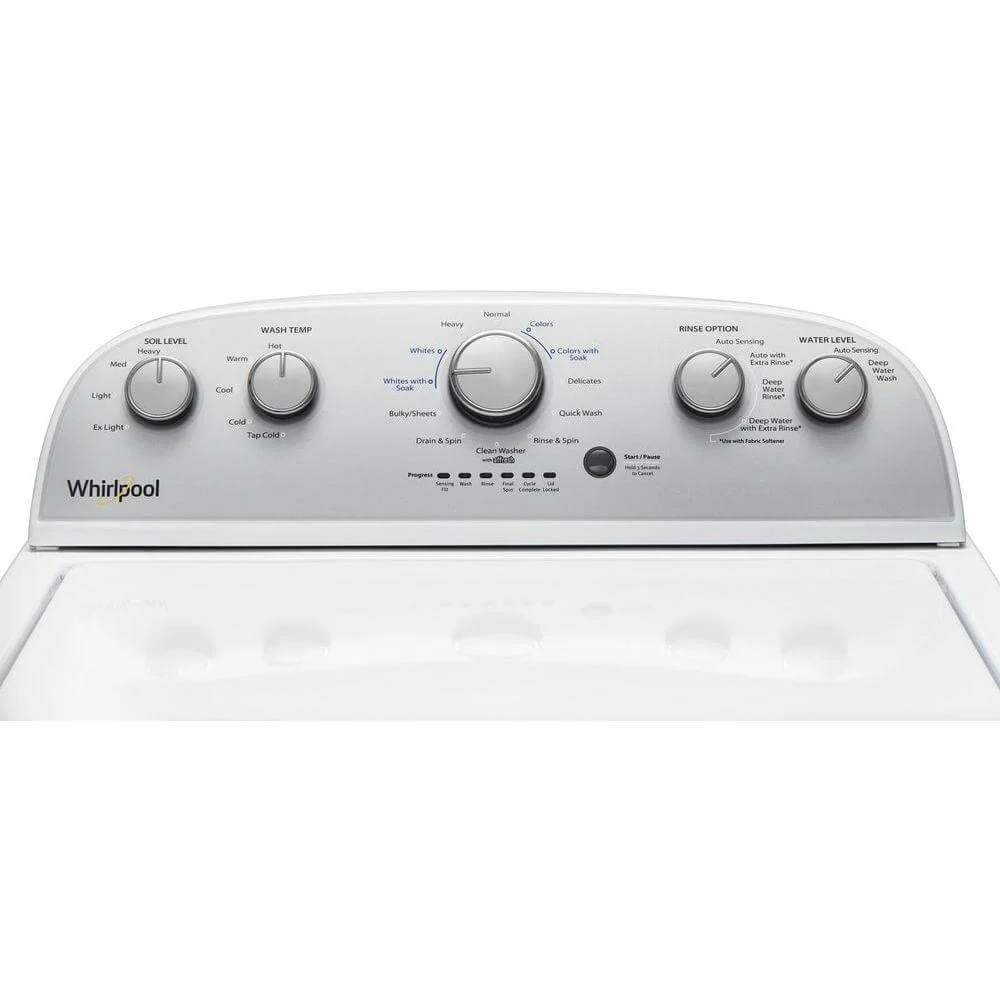 Whirlpool Wtw4955h 28" Wide 3.8 Cu. Ft. Capacity Top Loading Washer - White