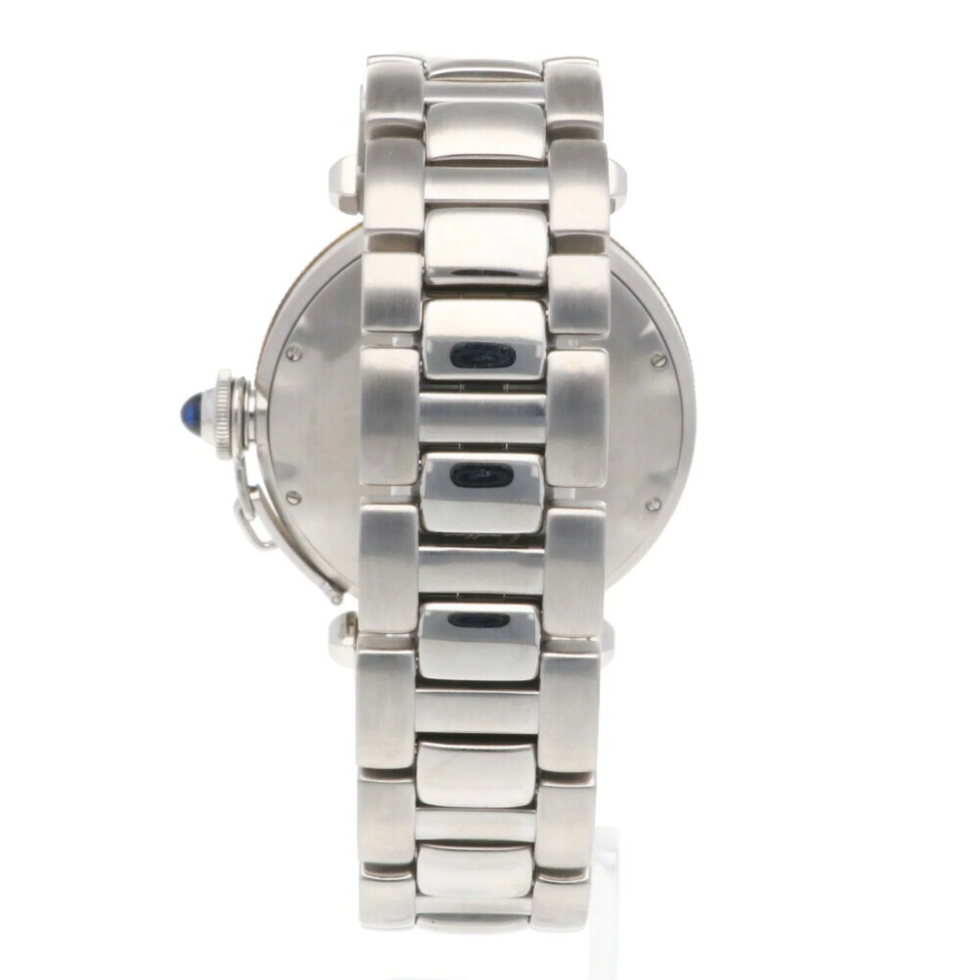 Pre-Owned Cartier Pasha Power Reserve Watch Stainless Steel 1033 Automatic Men's CARTIER Overhauled Manufacturer Inspected (Good)