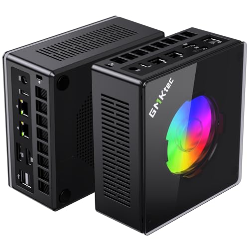 GMKtec Gaming PC, K11 AMD Ryzen 9 8945HS(8C/16T, Up to 5.2GHz), 32GB DDR5 RAM 1TB Mini PC Desktop Computer, Oculink, Dual NIC 2.5GbE LAN