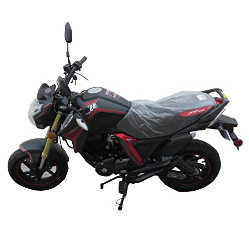 X-PRO 150cc Gas Motorcycle Adult Motorcycle Moped Scooter KP Mini 150 Street Motorcycle Bike Assembled Made by Lifan（Black/Red）