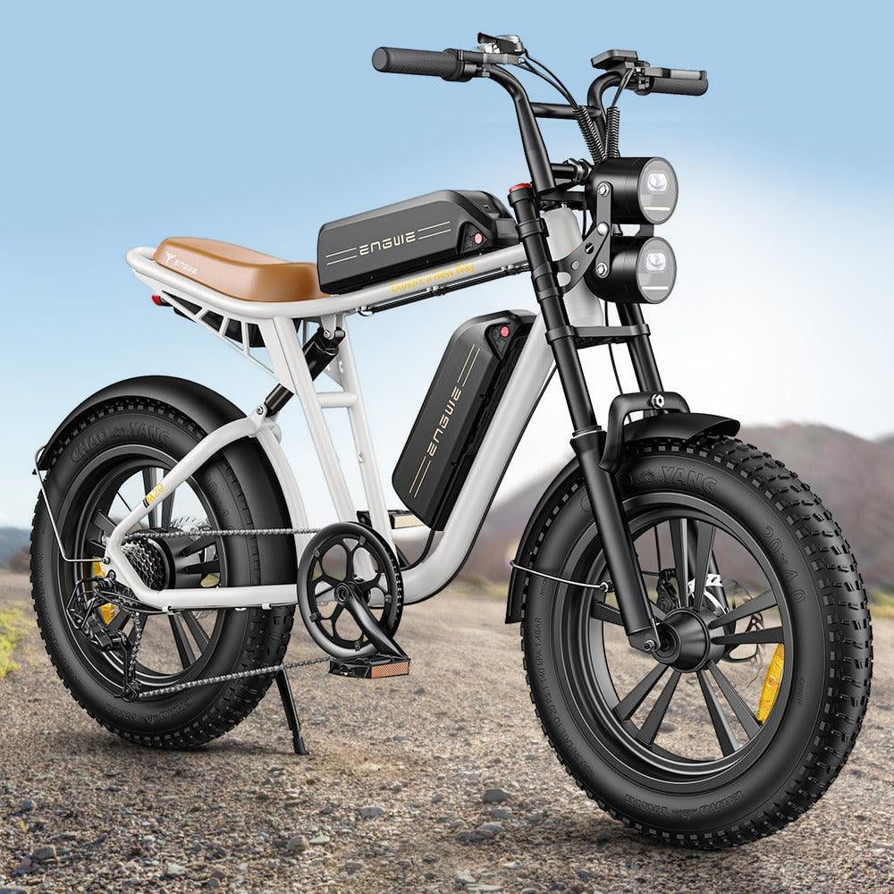 ENGWE Electric Bike 750W 20" Fat Tire Electric Bicycle, with 48V/26Ah Battery, 28MPH, 7-Speed E-Bikes for Men