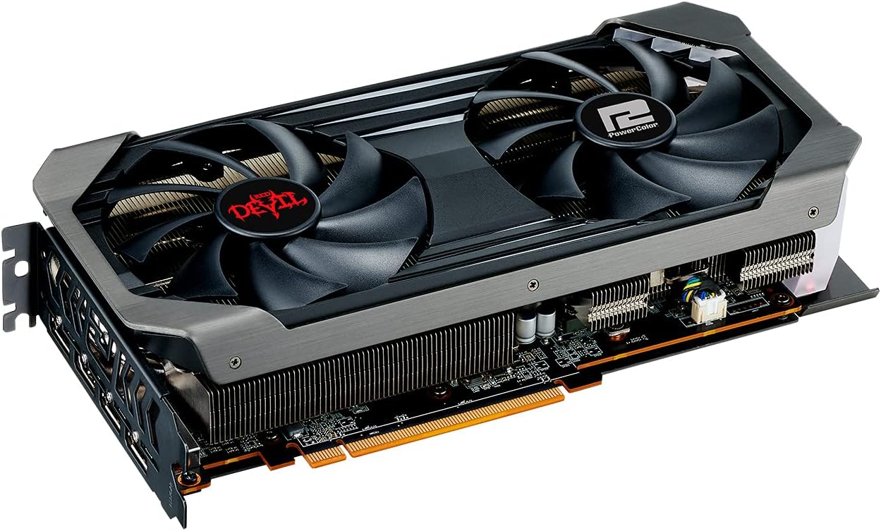 PowerColor Red Devil AMD Radeon RX 6600 XT Gaming Graphics Card with 8GB GDDR6 Memory, Powered by AMD RDNA 2, HDMI 2.1