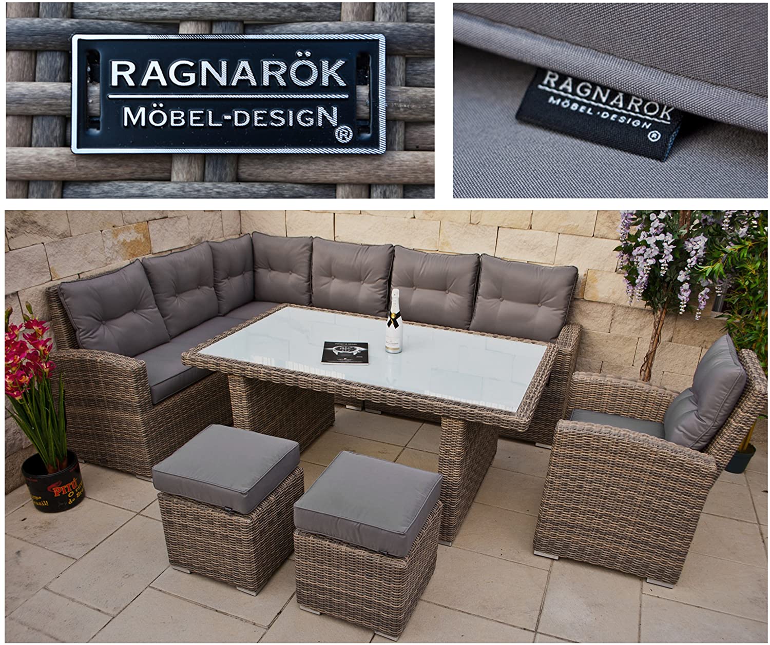 PolyRattan High Dinning Lounge &ndash; German Brand &ndash; Own Production &ndash
