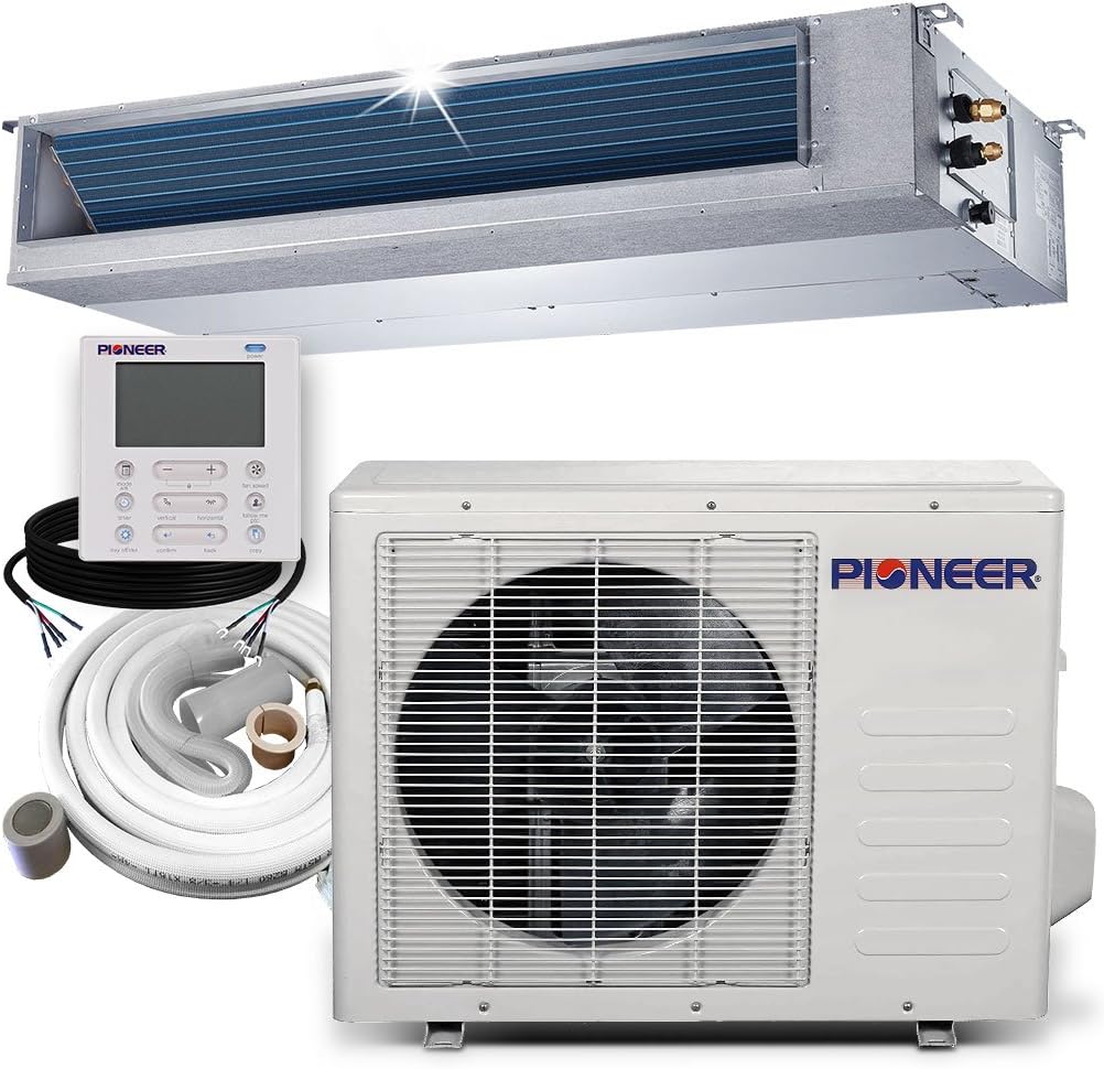 Pioneer RYB012GMFILCAD Ceiling Concealed Ducted Mini-Split Air Conditioner and Heat Pump System Full Set