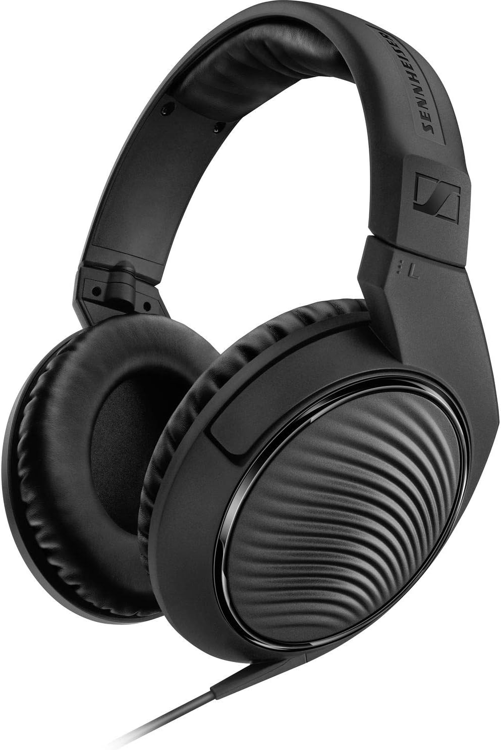 Sennheiser HD 200 Pro Monitoring Headphones with Headphone Holder & Stereo 1/4 Male Headphone Extension Cable 10' Bundle
