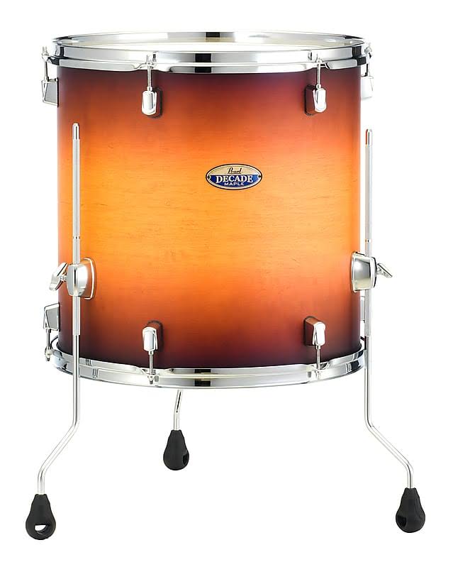 Pearl 16x22x16x22 Decade Maple Floor Tom Classic Satin Amburst