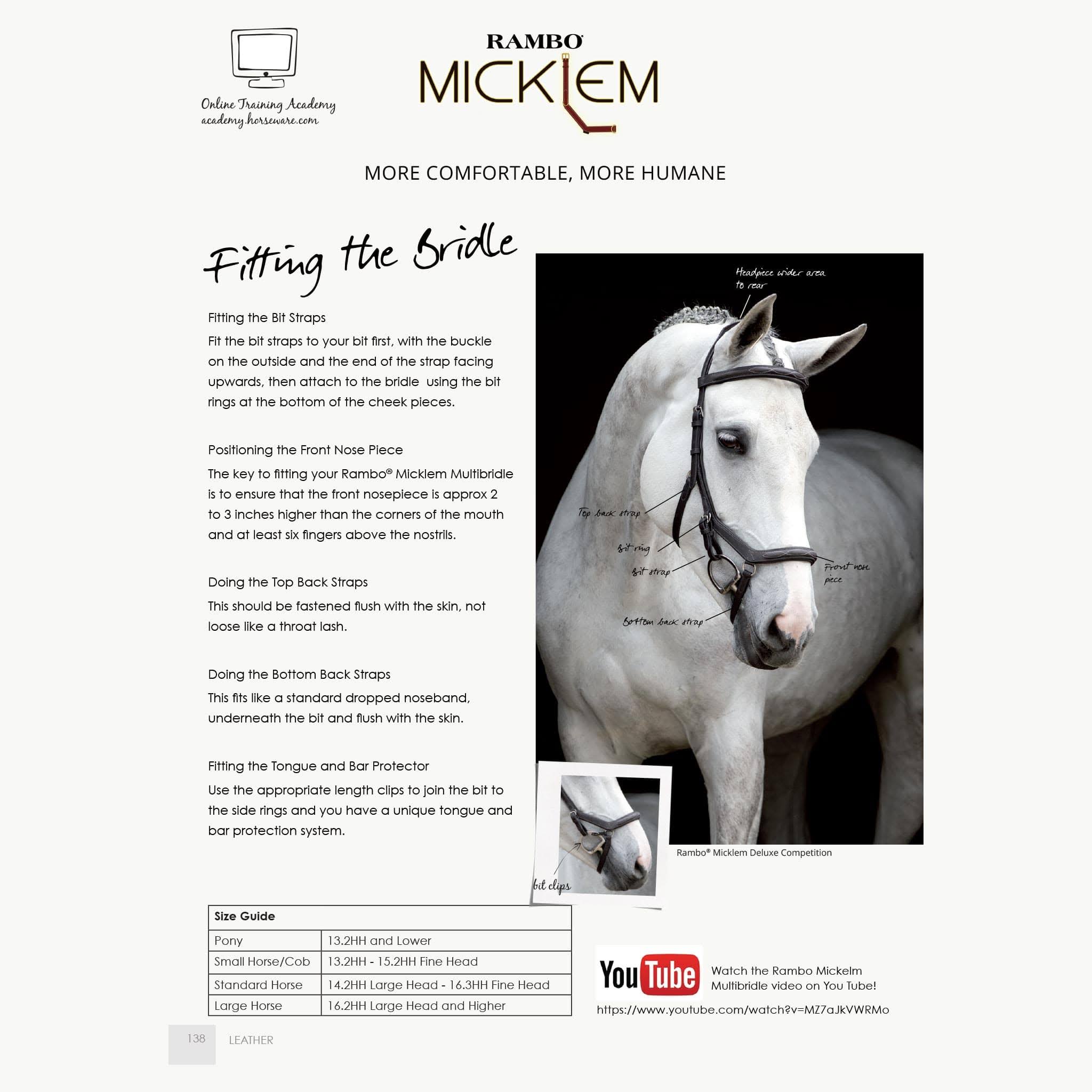 Micklem Competition Bridle