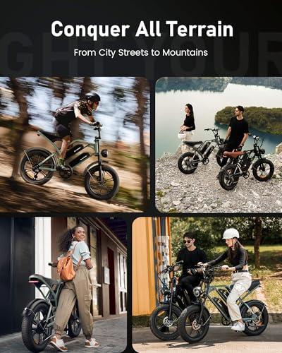 Electric Bike for Adults,Peak 1000W/1500W Motor,20/28MPH 55-150Mile ebikes for Adults with 10.4AH/13AH/26AH Battery