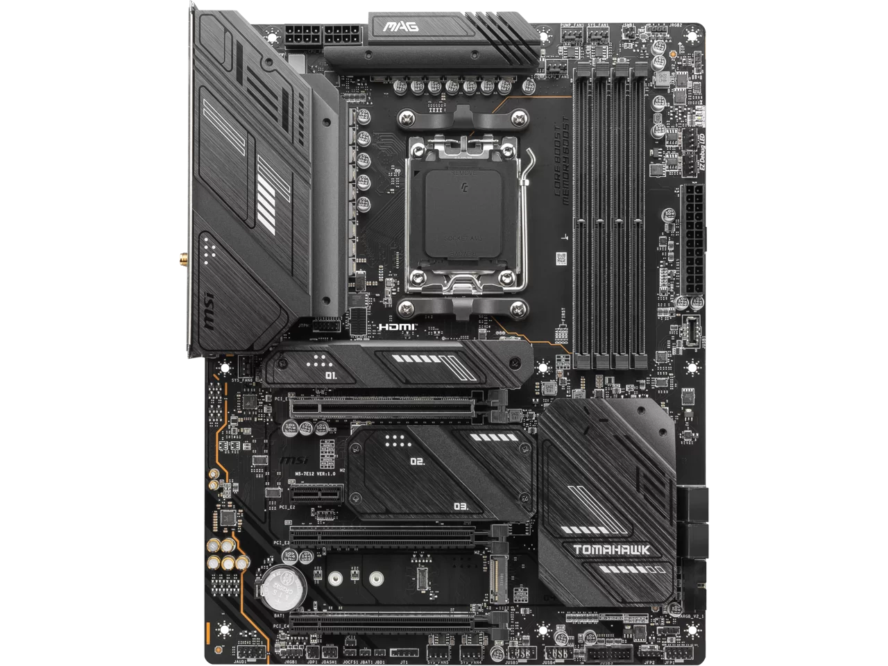 MSI MAG X670E TOMAHAWK WIFI AM5 AMD X670E SATA 6Gb/s ATX Motherboard