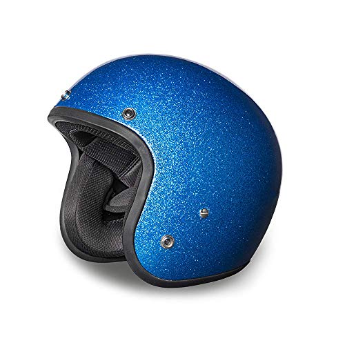 Daytona Helmets 3/4 Shell Open Face Motorcycle Helmet – DOT Approved [Metal Flake]…