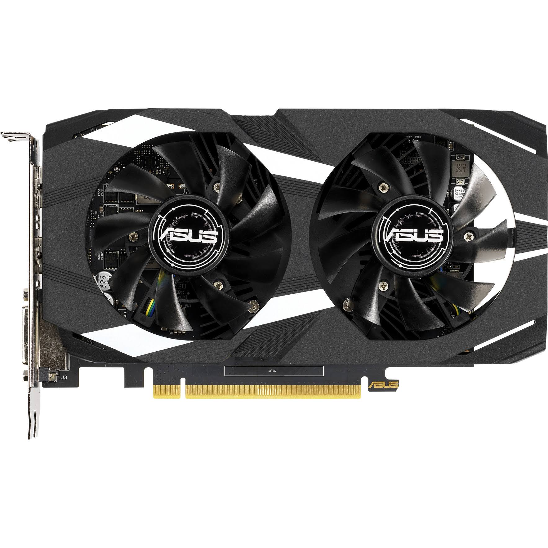 ASUS GeForce GTX 1650 DUAL 0-O4G OC Edition Graphics Card - 4 GB GDDR5 - 128-bit - 1485 MHz