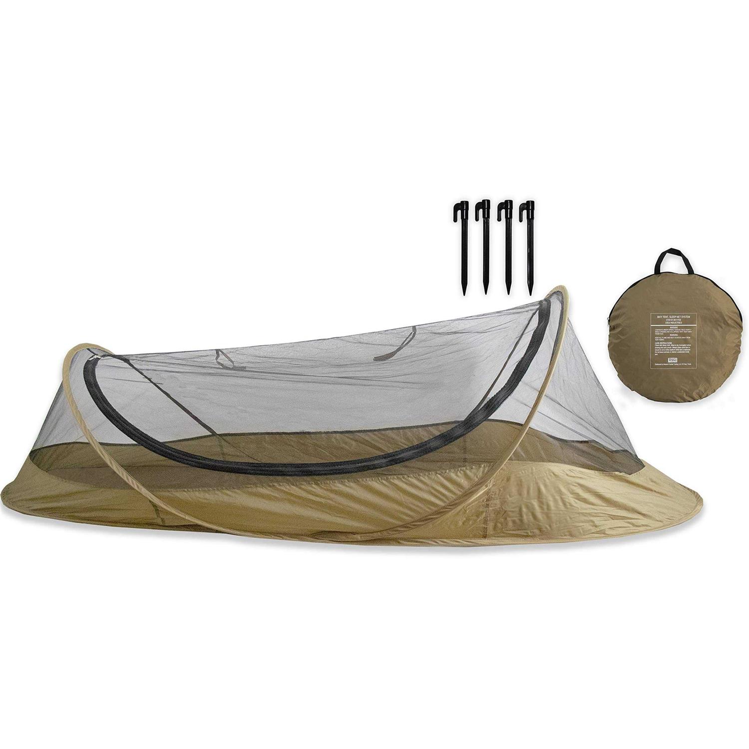 USGI Industries Bivy Tent Lightweight Single Person Sleeping Net System for Outdoors - Sports Supplies Online Store