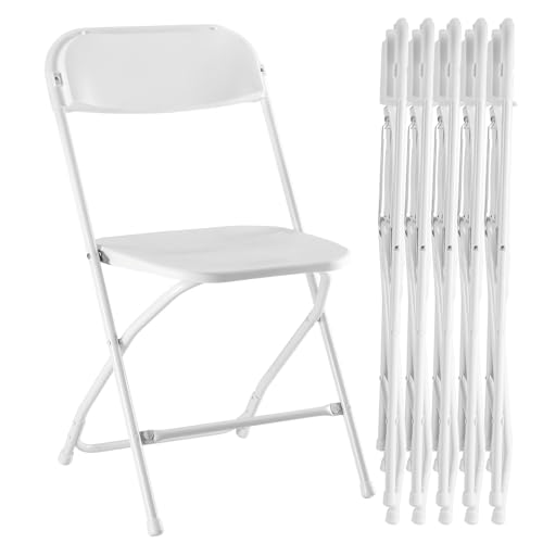 Sweetcrispy Folding Chair 12 Pack, Leather Padded Folding Chairs, Sturdy Metal Foldable Chairs, Easy to Use and Store, Outdoor and Indoor, for Home