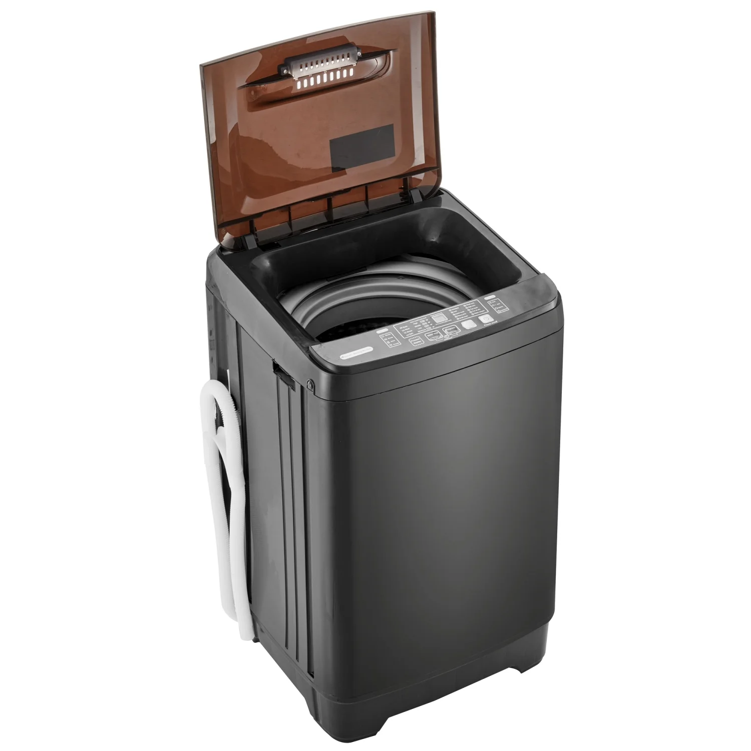 Churanty Small Portable Home Automatic Washer Machine with Drain Pump 17.6 Pounds for Apartments Dorms Laundry