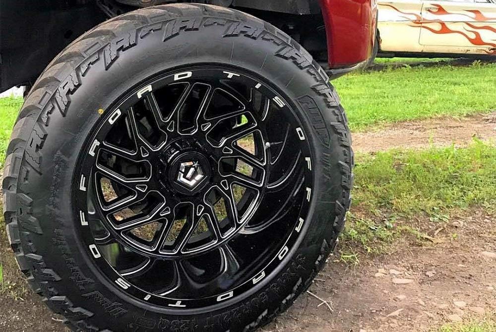 TIS 544BM BLACK Wheel with Gloss CNC Milled Accents (0 x 12. inches /6 x 135 mm, -44 mm Offset)
