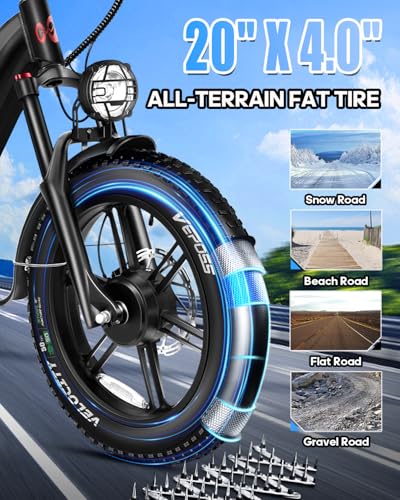 W Wallke AWD Dual Motor Electric Bike for Adults, UL2849 Certified, 48V 60Ah Battery Cell Brand Sam-Sung, Long Range 200 Miles 35MPH Fast Ebike