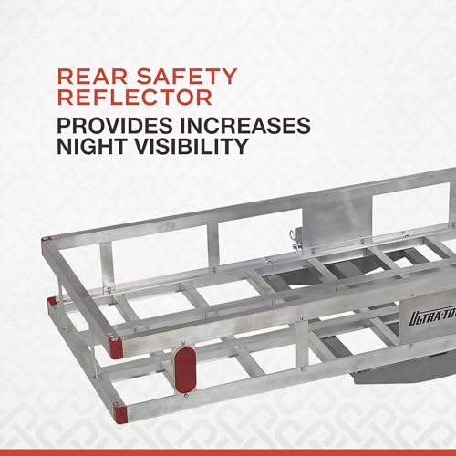 Ultra-Tow Aluminum Hitch Cargo Carrier - 500-Lb. Capacity, Silver, 60in. x 22.5in. x 8in.H