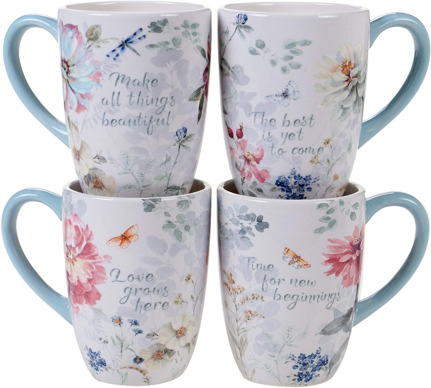 Certified International Spring Bouquet 16 Piece Dinnerware Set, Service for 4, Multicolored