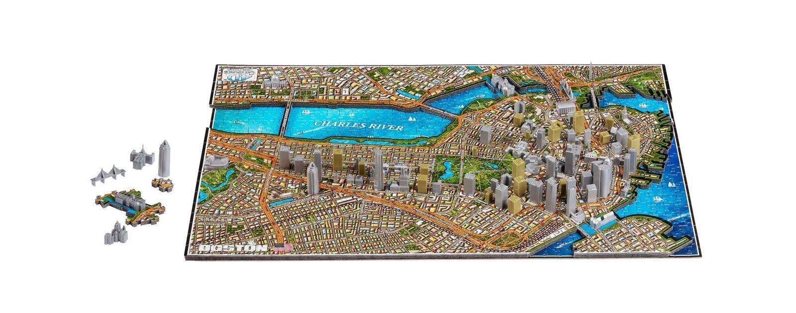 4D Cityscape Puzzle - Boston, USA