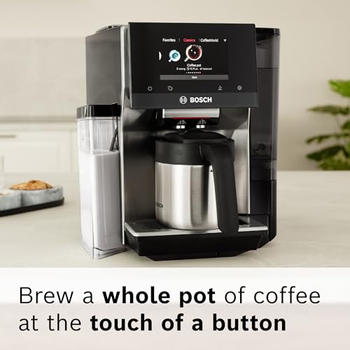 Bosch 800 Series Fully Automatic Espresso Machine – 36 Drinks with Coffee World, Cold Brew, Double Cup, Integrated Milk Container, Smart Features