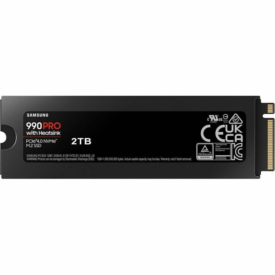 Samsung 990 PRO SSD NVMe M.2 PCIe Gen4, M.2 2280 Internal Solid State Hard Drive, Seq. Read Speeds Up to 7,450 MB/s for High End Computing, Gaming