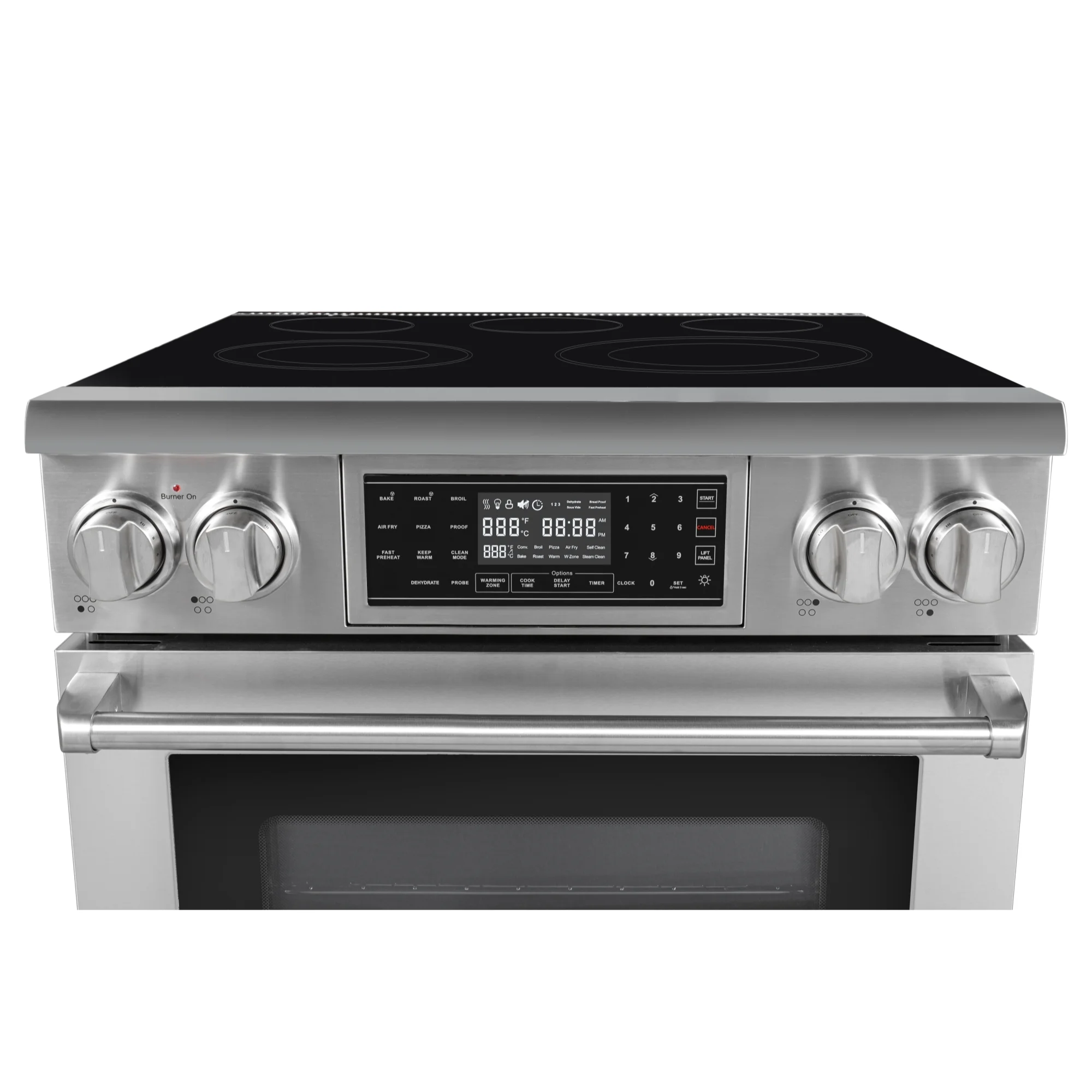 30 Inch Electric Range Professional Range with Tilt Panel Digital controls