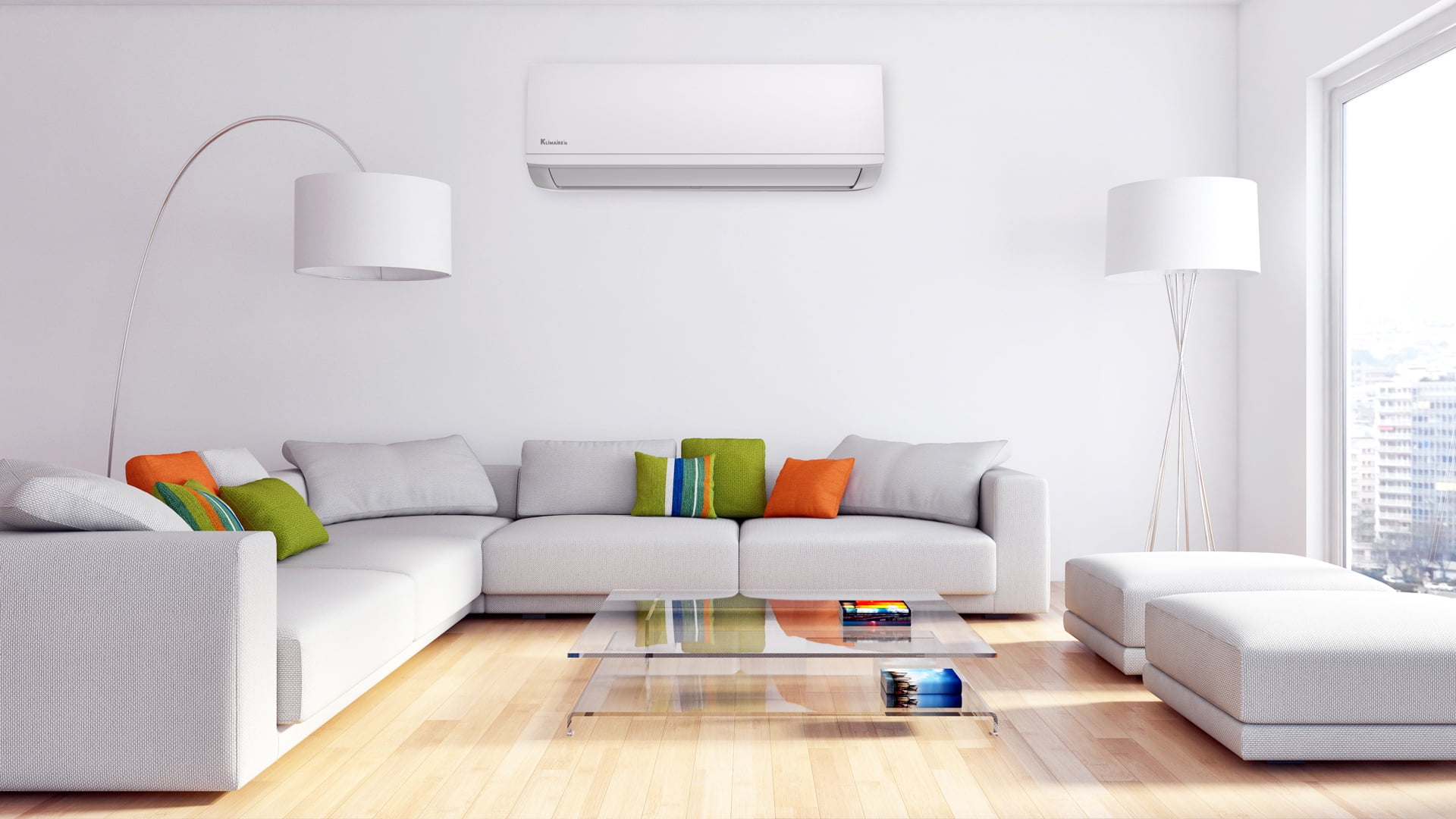Klimaire HyperHeat 9000 BTU 26.4 SEER2 Ductless Mini-Split Inverter Heat Pump Air Conditioner
