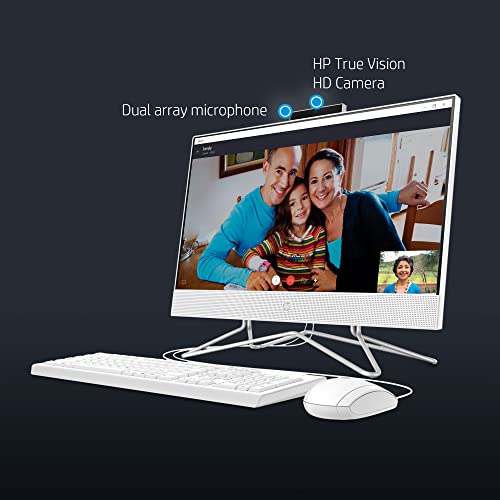 HP 2023 21.5" FHD All-in-One Desktop Intel 2-Core Celeron J4025 Processor Intel UHD Graphics 8GB RAM DDR4 256GB NVMe SSD WiFi AC BT HDMI Webcam RJ45