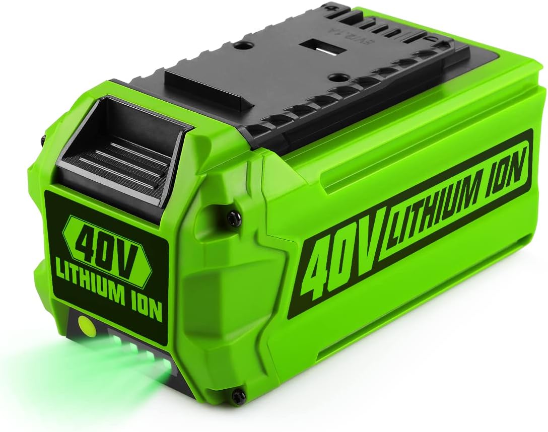 Energup 29462 Replacement 40V GreenWorks Battery for GreenWorks 40V G-MAX Battery 29252 20202 22262 25312 25322 20642 22272 27062 21242 GreenWorks