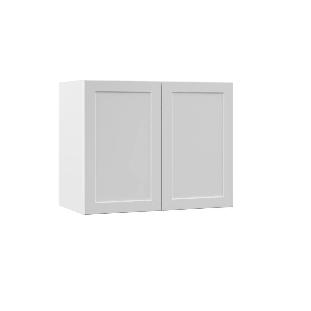 Hampton Bay Designer Series Melvern Assembled 30x24x15 in. Wall Kitchen Cabinet in White
